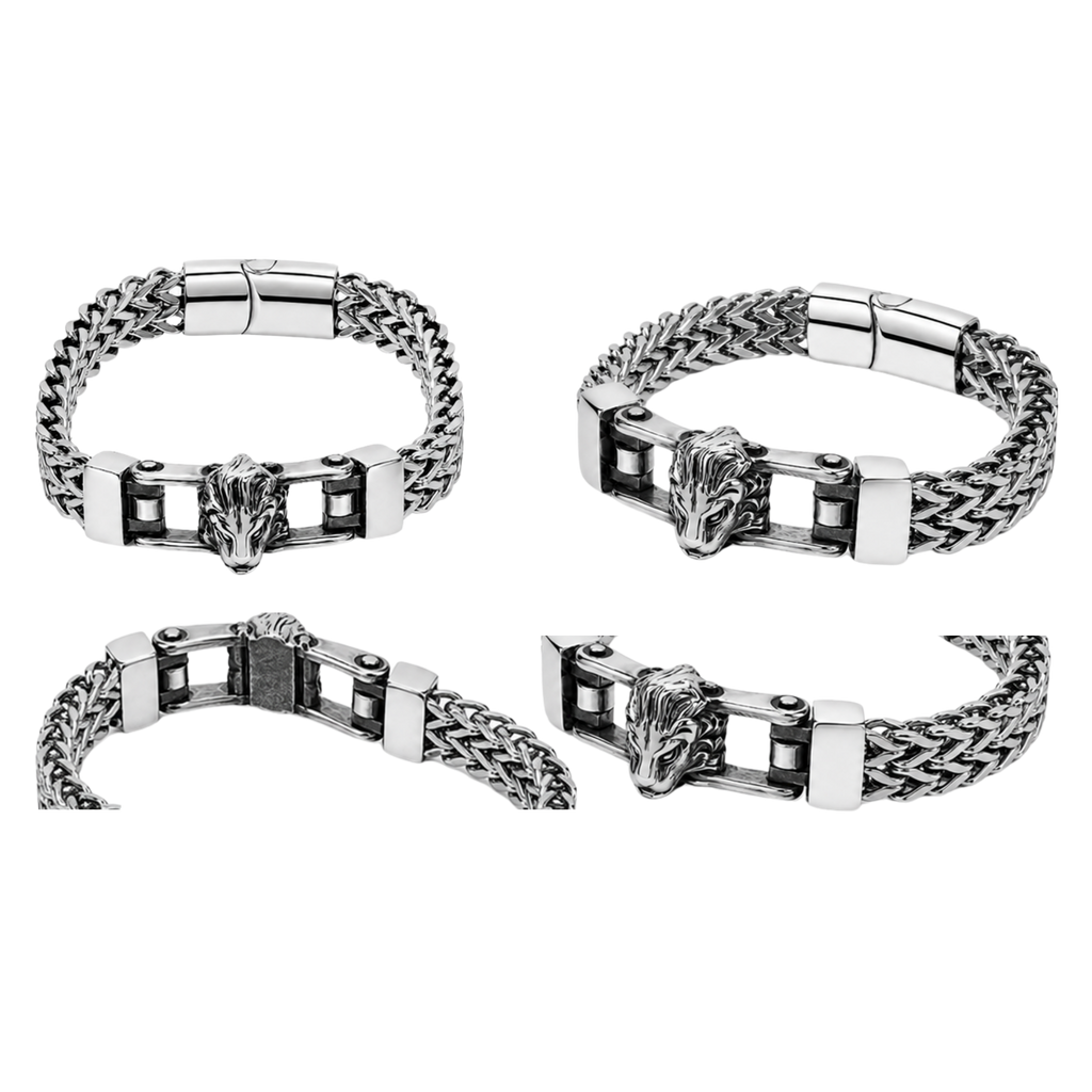 Ram Skull Bracelet – Affordable Non-Tarnish Stainless Steel Men's Ram Head Bracelet