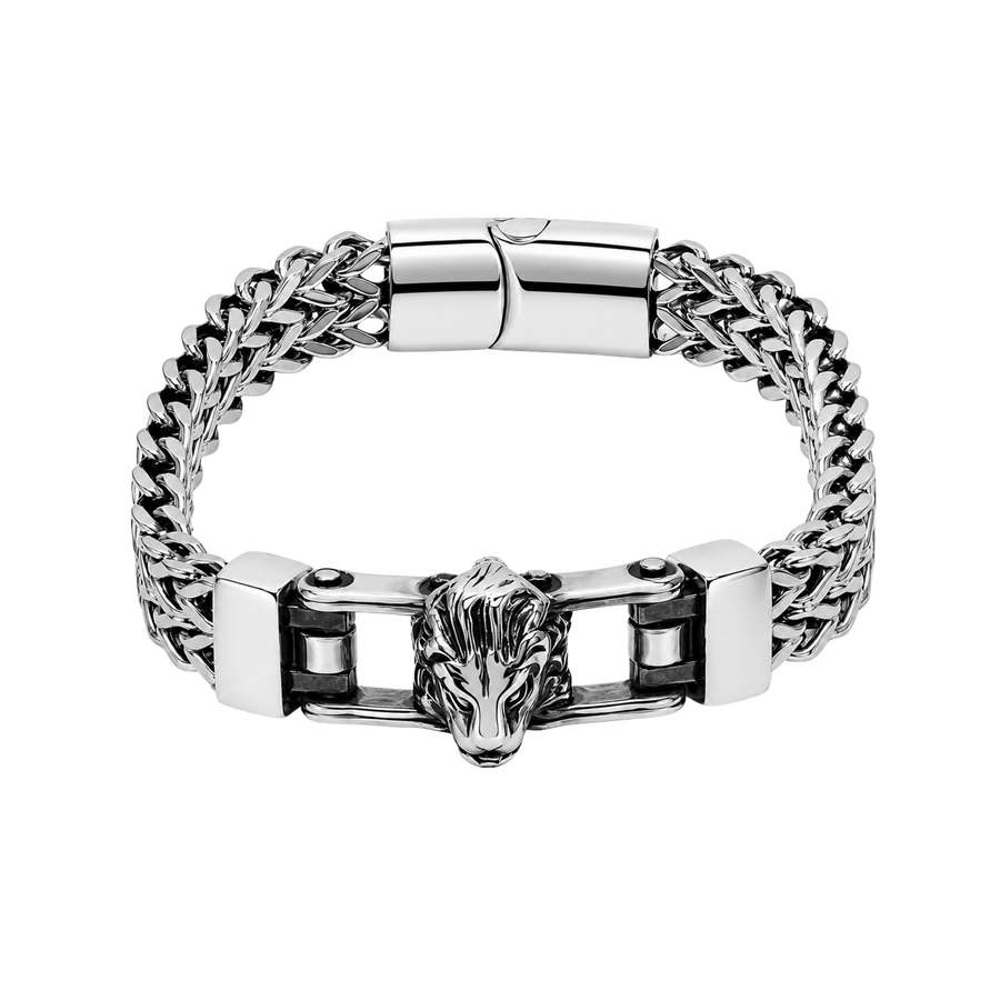 Ram Skull Bracelet – Affordable Non-Tarnish Stainless Steel Men's… – Bracelet by Sloop Jewelry