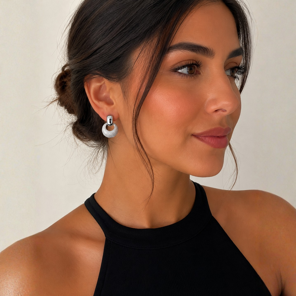NEW Halo Earrings – Non Tarnish Everyday Hoop Earrings FREE SHIPPING