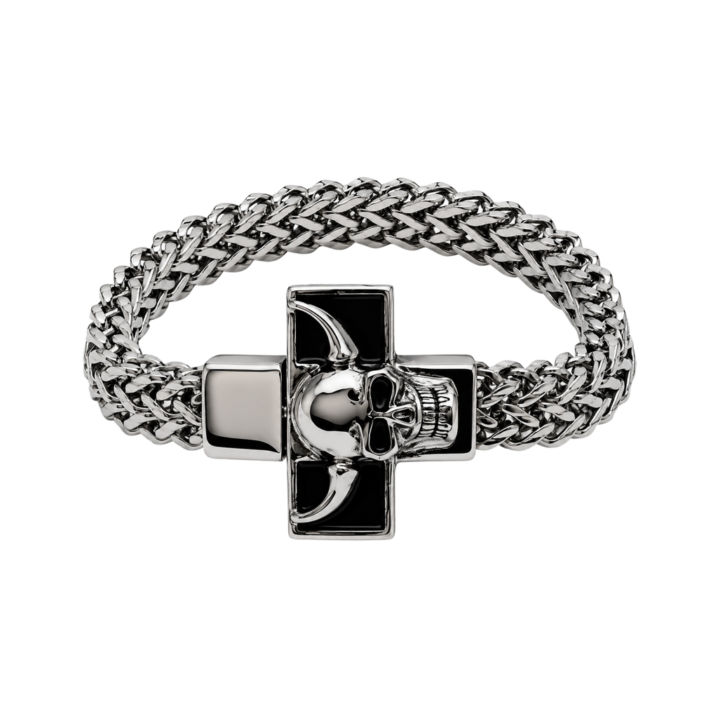 Skull Cross Bracelet – Affordable Stainless Steel Men's Bracelet | Non Tarnish
