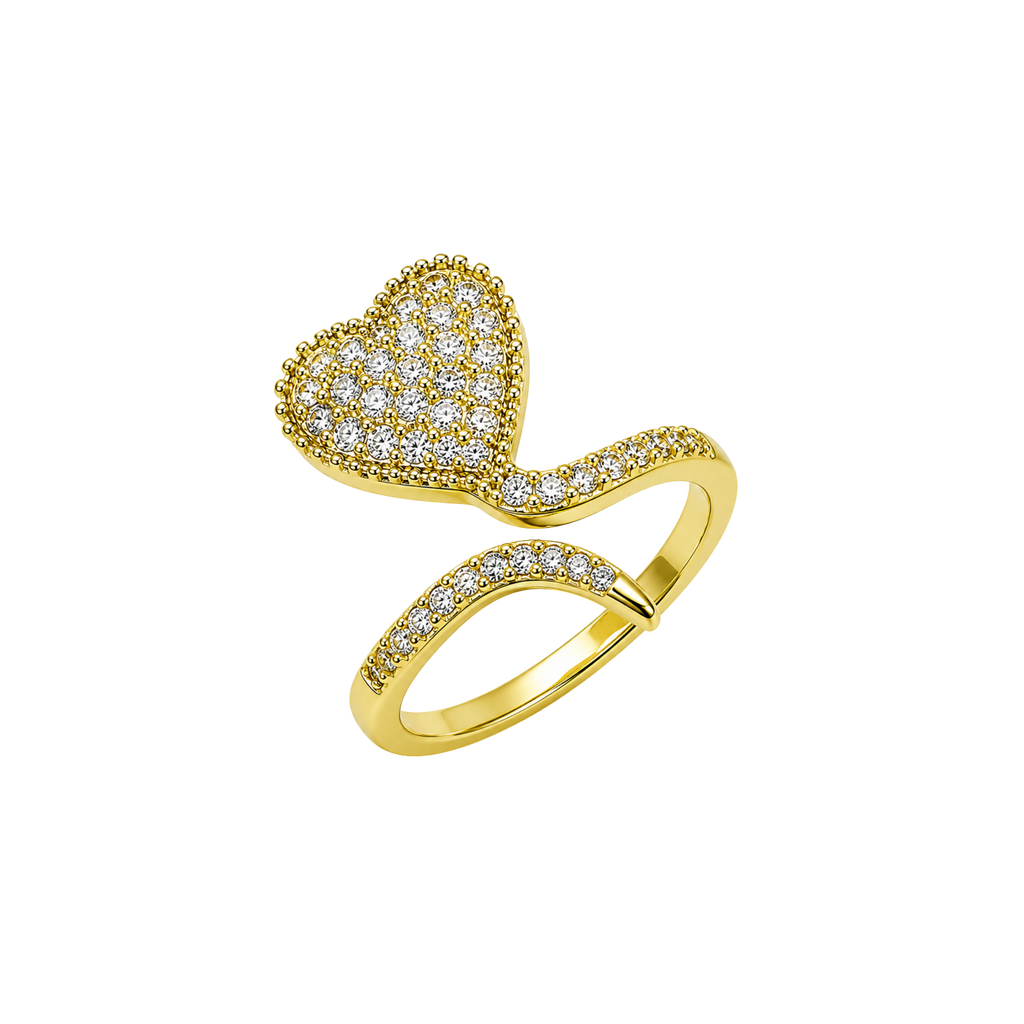 Affordable New Non-Tarnish Sparkling Heart Ring – Under $50