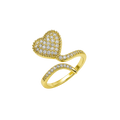 Affordable New Non-Tarnish Sparkling Heart Ring – Under $50