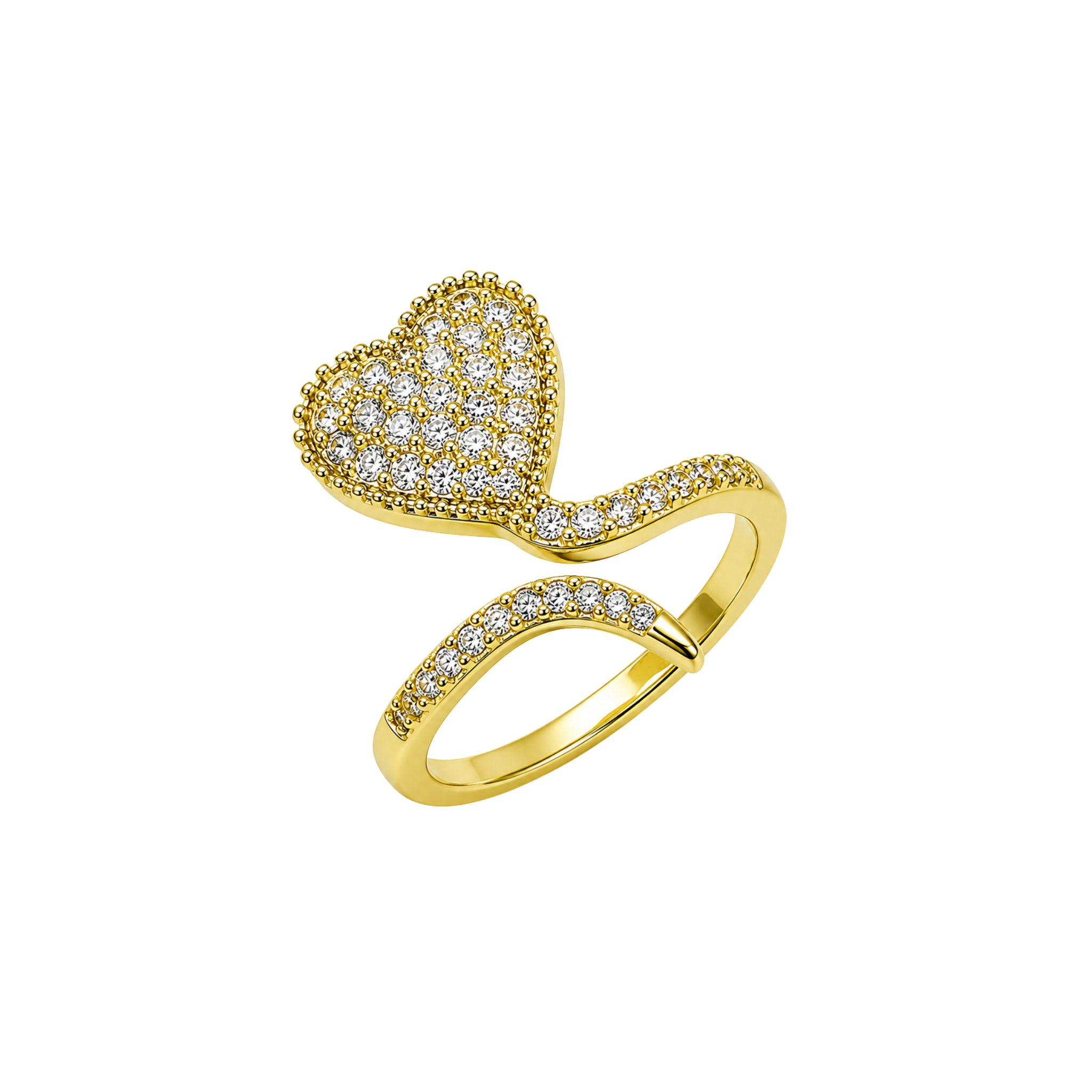 Affordable New Non-Tarnish Sparkling Heart Ring – Under $50