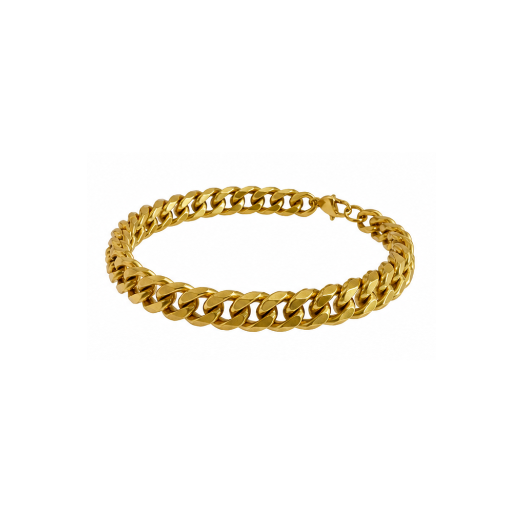 Stainless Steel Cuban Link Adjustable Bracelet | Non-Tarnish Bracelet