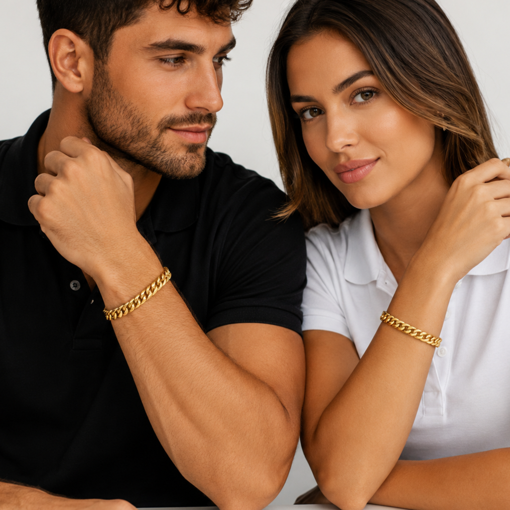 Stainless Steel Cuban Link Adjustable Bracelet | Non-Tarnish Bracelet