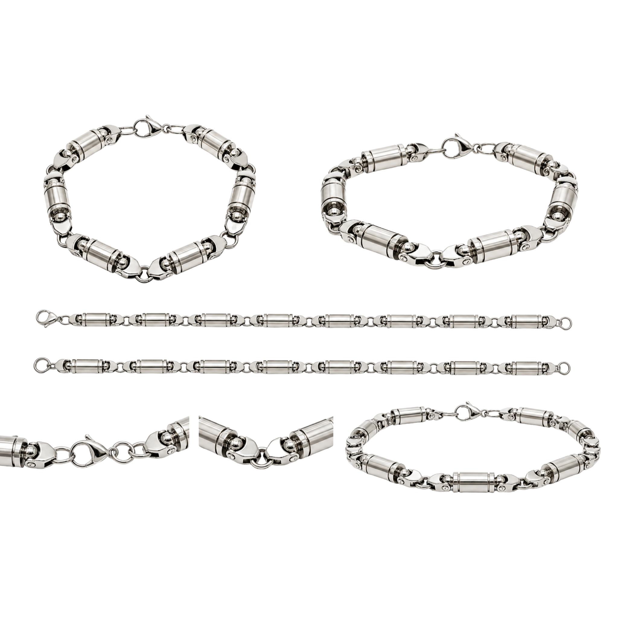Titan Gear Bracelet – Affordable Two-Tone Stainless Steel Bracelet for Men